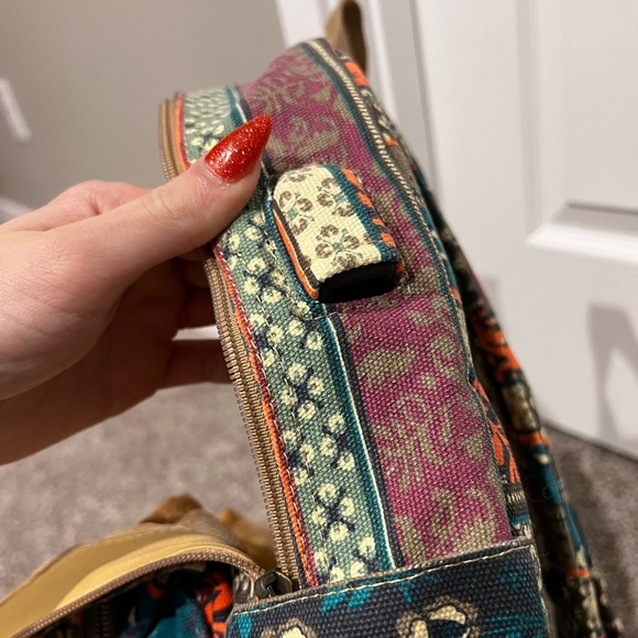 Patterned Boho Backpack - Picture 8 of 9